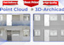 convert point cloud data into  3d archicad bim